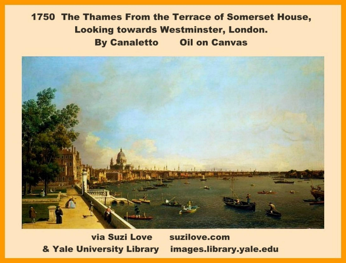 somerset_1750_The Thames from the Terrace of Somerset House, looking towards Westminster by Canaletto c. 1750 Oil on Canvas ( @YaleBritishArt )_Lge_Sml