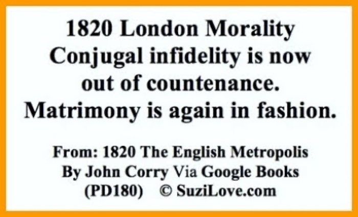 1820 London Morality. via The English Metropolis By John Corry. via google books.