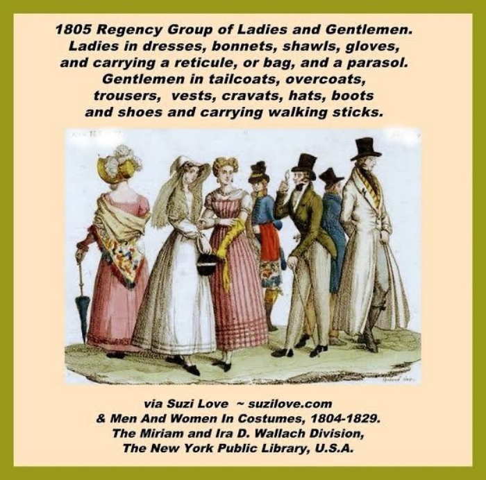1805 regency Group Of LadiesAndGentlemen