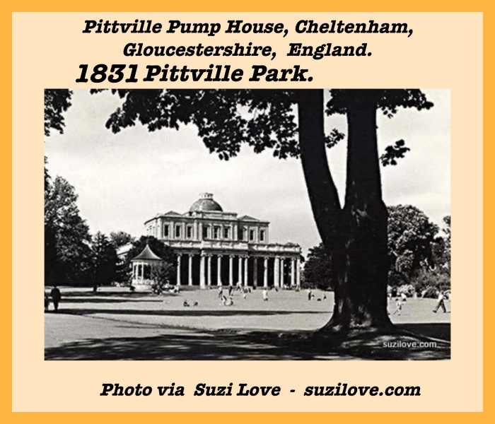 1831 Pittville Park. Pittville Pump House, Cheltenham, Gloucestershire, England.