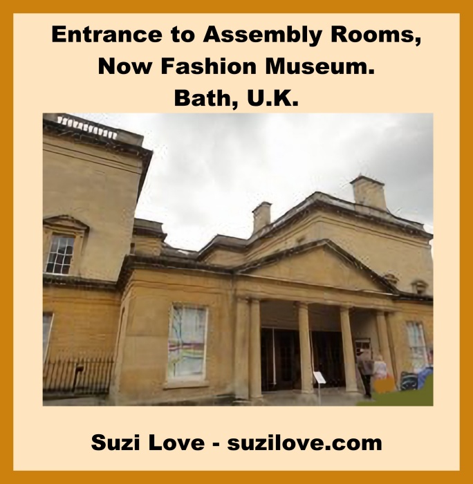 Bath_Entrance to Assembly Rooms, Now Fashion Museum. Bath, U.K.