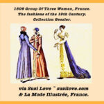 1809_GroupOfThreeWomen_The fashions of the 19th CenturyLesModes_Sml
