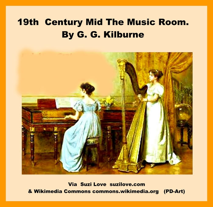 19th Century mid The Music Room. George Goodwin Kilburne (1839-1924). Oil On Panel, 30.4 X 40.6cm.