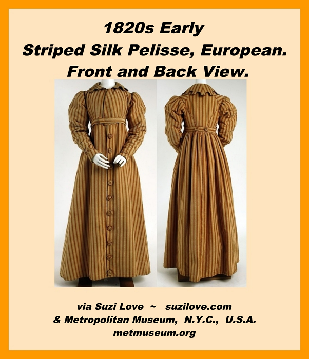 1820s_Early_FrontBack_ StripedSilkPelisseEuropean_metmuseum